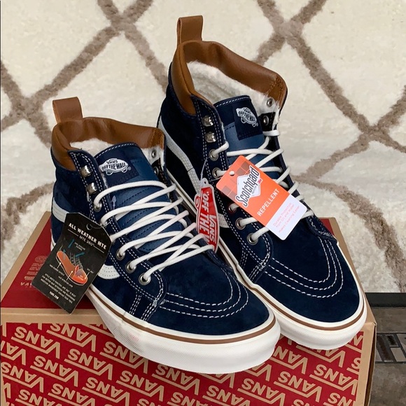 VANS SK8-Hi Mte Dress Blues/Marshmallow Men’s - Picture 5 of 16